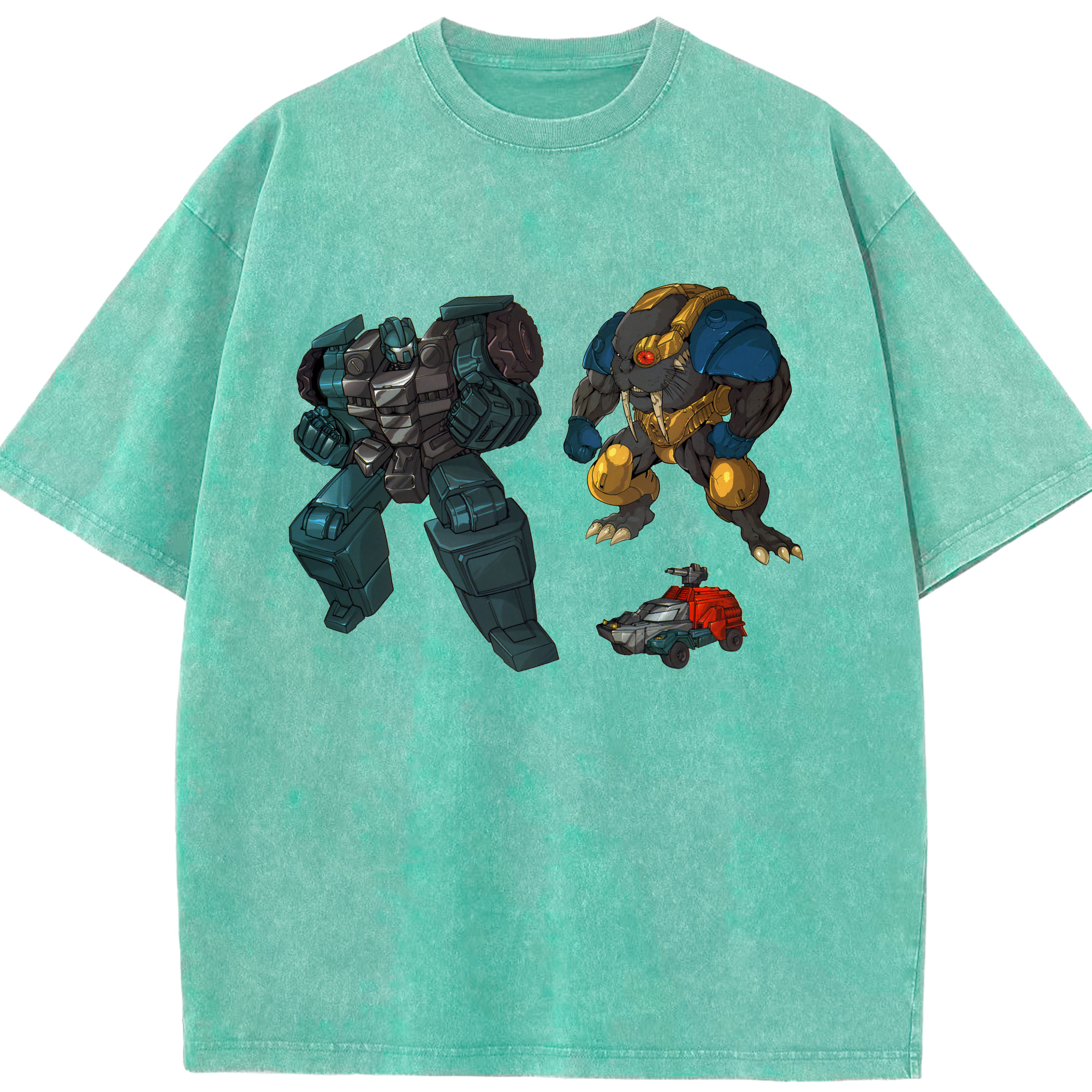 （画像用）  綿100% ヴィンテージ風 半袖Tシャツ（フロントプリント）
